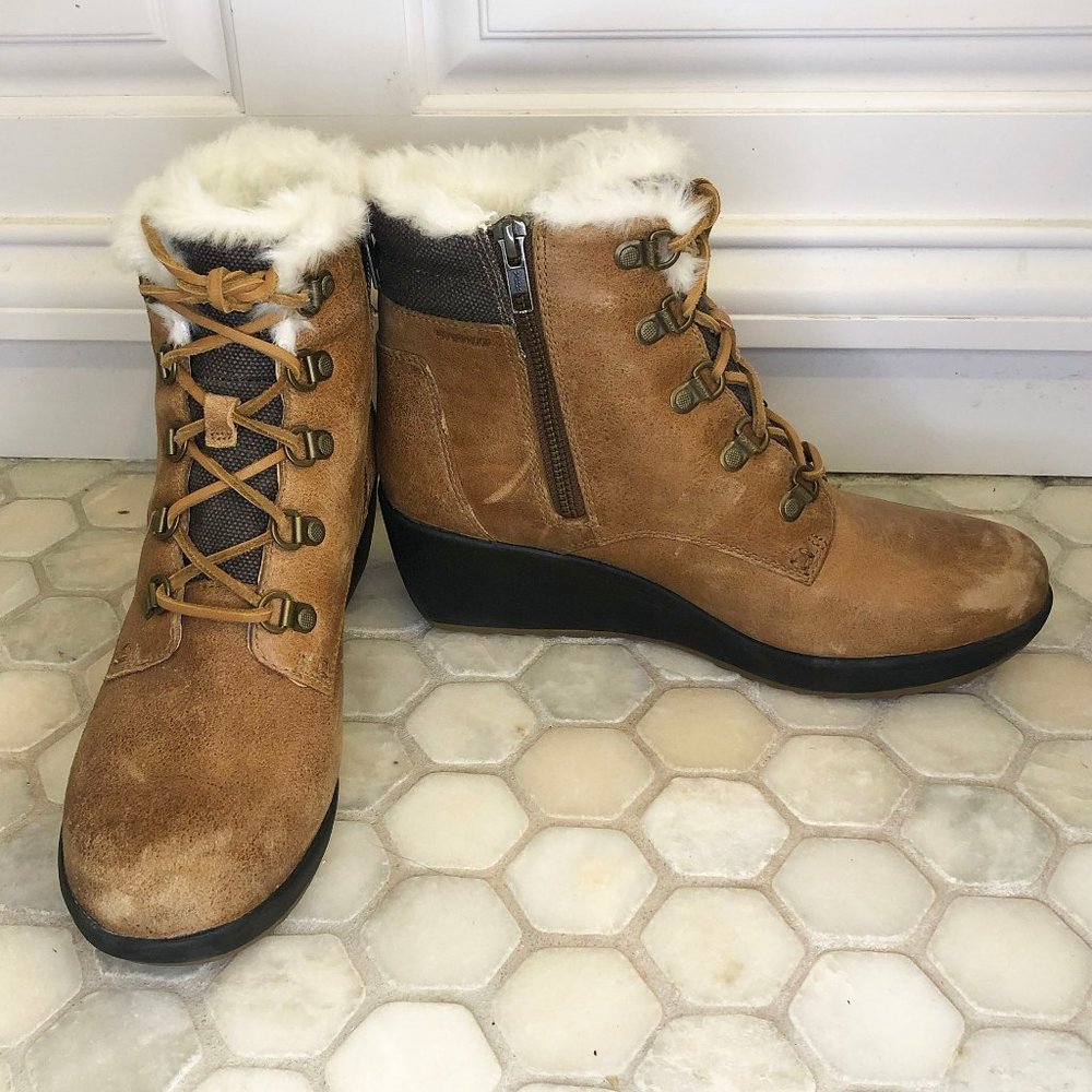 Sperry Fur Lined Wedge Boots